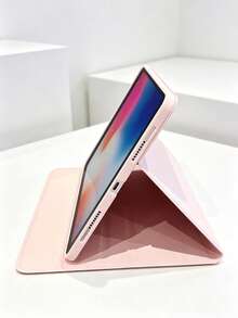 1 Ốp bảo vệ cá nhân hóa in ảnh và chữ theo yêu cầu, tương thích với iPad Air 4/5/10/11, tích hợp khe cắm bút cảm ứng và chân đế xoay 360°, quà tặng DIY độc đáo, phù hợp sử dụng hàng ngày. - Hồng - Xem 8