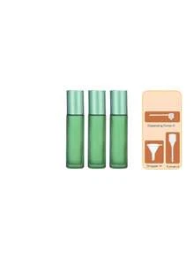 10ml TSA-zugelassene nachfüllbare Rollerfläschchen, matter Glaskolben mit Edelstahlkugel, auslaufsichere Reisegrößen-Parfüm-/Ätherischöl-Behälter, tragbare Kosmetikbehälter geeignet für Hautpflegeseren, Lippenöle, ideal für Flugreisen, Camping, Aromatherapie-Enthusiasten, Urlaubs- und Geburtstagsgeschenke, täglichen Gebrauch - Verschiedenfarbig - Übersicht 9