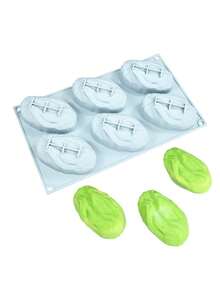 6-Cavity Matcha Cake Mold, Size 10.16cm, For Making Almond, Chocolate Silicone Molds, Flan Desserts, Gummy Candy Molds, Handmade Soap, Candle And Plaster Decor Molds - Multicolor - View 8