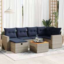 vidaXL Ensembles de table et chaises d'extérieur - Gris - Voir 1