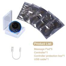 EMS Neck Massager, Mini Neck & Back Muscle Massage Stimulator Pads, 8 Modes 19 Intensity Levels LCD Display, Neck Stretcher, Portable Full Body Relaxation Tool - Black - View 13