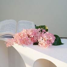 1 bông hoa tử đinh hương nhân tạo mềm mại, sống động như thật, kích thước 27,5 inch/70 cm, thích hợp để trang trí bình hoa, phòng khách, đám cưới, ngày lễ tình nhân, trang trí mùa xuân. - Nhiều màu - Xem 19
