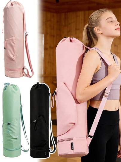1 pieza Bolsa para esterilla de yoga, Bolsa de yoga, Bolsa de almacenamiento de esterilla de yoga, Mochila deportiva, Bolsa de fitness, Bolsa de almacenamiento deportivo, Bolsa portátil de fitness, Bolsa para equipo de yoga, Bolsa de yoga para exteriores, Bolsa de yoga de gran capacidad, Bolsa de yoga duradera, Bolsa de fitness de moda, Disponible en múltiples colores
