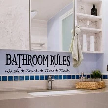 Brodark Hình dán tường phòng tắm, biển báo cửa phòng tắm tự dính. - 1PC - Xem 4