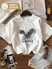 Plus Size T-Shirts - Black - View 8