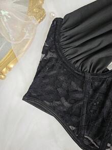 Sexy Hollow Out Camisole Cropped Top, Summer Clothing - Black - View 11