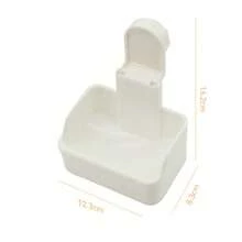 1Pc Rabbit Food Bowl, Pet Rabbit Food Bowl, Anti-Pecking, Anti-Bite, Anti-Tipping Food Box, Chinchilla Hanging Rabbit Food Supply - D - View 2