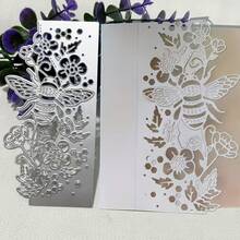 1个蜜蜂形状金属切割模具，适用于剪贴簿压花模板、手工贺卡制作金属切割模具、礼品卡工艺工具 - A - 查看 8