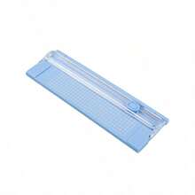 1 chiếc kéo cắt giấy mini cầm tay kiểu dáng đơn giản, loại trượt hai chiều, cắt mượt mà và thiết kế an toàn, dụng cụ cắt ảnh đa chức năng tiện dụng. - A4 - Xem 8