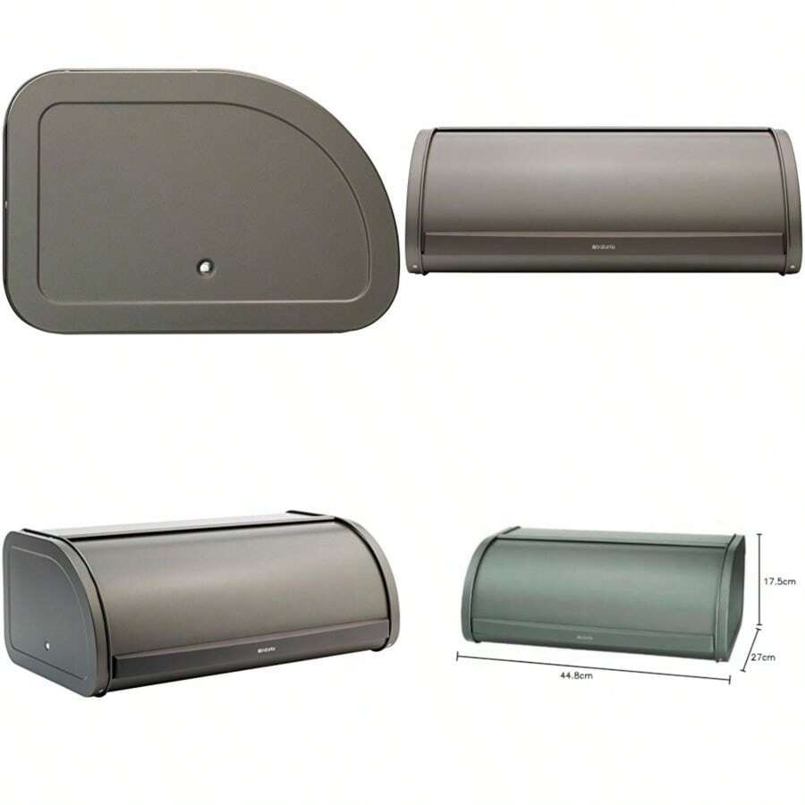 Brabantia 288340 - Caja de pan enrollable color platino - Platino - Ver 1