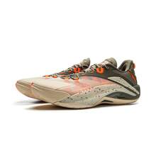 Zapatos de baloncesto Li-Ning BAD5 SNIPER I S para hombres, zapatos deportivos profesionales, ABFV005, tienda oficial auténtica - Té con leche amarillo/verde oliva oscuro - Ver 4
