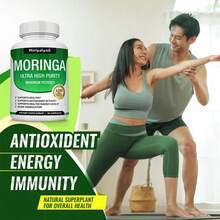 Moringa Capsules 1200mg - Pure Moringa Powder For Immune, Gut Health 90 Capsules - 3PCS - 查看 5