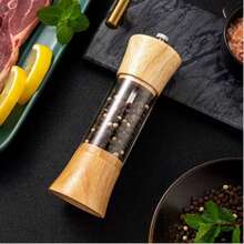 1个透明亚克力手动胡椒研磨器,粗细可调,适用于厨房、餐厅、户外野餐,经久耐用且易于清洁,是烹饪爱好者、家人和生日的绝佳礼物。 - 彩色 - 查看 5