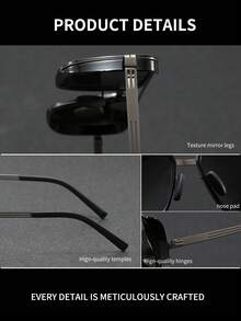 SY SI YANG Brand Polarized Sunglasses For Men And Women, Square Frame Design, UV400 Sunglasses For Driving, Premium Quality, Anti-UV, Comes With Exquisite Glasses Storage Bag And Cleaning Cloth - A - View 7