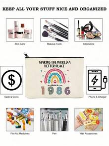 40th Birthday Gift Set For Women, Makeup Bag - Multicolor - View 10