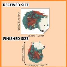 1 miếng dán tường hình silhouette gấu Bắc Cực trong rừng, thích hợp trang trí phòng ngủ, phòng khách, văn phòng. - Nhiều màu - Xem 3