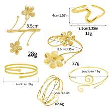 Women Floral Decor Elegant Bangles For Daily Occasion - 6PC-6 - View 4