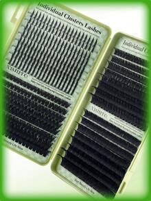 592pcs Individual False Eyelashes, Eyelash Book, Cluster Eyelash Extensions, DIY Cluster Eyelash Extensions For Home Use - D - View 4