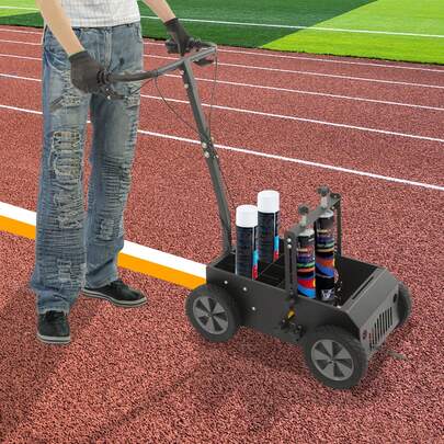 kangten Double Line Striping Machine for Sports Fields, Line Marking Machine, Parking Lot Line Marking Machine