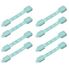16pcs/8pcs/4pcs Child Safety Belt Lock, Adjustable No Drill Safety Drawer Locks For Kids - Easy Installation, White Safety Belt Lock, Cabinet Door Lock, Drawer Lock, Cabinet Safety Lock - Multicolor - View 19