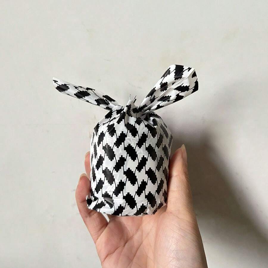 50 chiếc túi quà mini hình tai thỏ đen trắng, túi đựng quà sinh nhật, quà tặng cho tiệc mừng em bé, ngày lễ, Giáng sinh, Halloween, Lễ Tạ ơn, tiệc tốt nghiệp, quà tặng họp mặt gia đình. - Đen và trắng - Xem 1