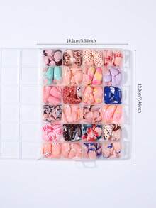 576片（24种款式）短椭圆形美甲贴纸，法式按压式设计，杏仁形美甲贴纸完美贴合，亚克力假指甲套装包含：4片果冻胶贴片和2把指甲锉，适合夏季美甲和法式杏仁形美甲，是女性日常工作、节日和派对的理想之选。 - 彩色 - 查看 7