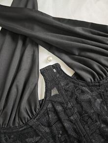 Sexy Hollow Out Camisole Cropped Top, Summer Clothing - Black - View 10