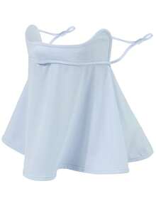 1 chiếc khẩu trang lụa băng, thoáng khí, kiểu quai đeo tai, chống tia UV, chống nắng, thoáng khí, chống gió và bụi, thích hợp sử dụng ngoài trời, đi biển, du lịch. - A - Xem 3