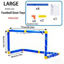 Mini Foldable Soccer Goal, Summer Outdoor Sports Choice, Plastic Soccer Goal Set, Children's Inflatable Sports Interactive Toy, Suitable For Indoor And Outdoor Team Games, Birthday Gift, Party Gift, Random Color/Style - Multicolor - View 13