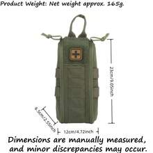 1pc Rapid Access MOLLE Pouch (Empty Bag Only. No Supplies Included), Quick-Detach Tactical Bag For Hunting & Competition, Side Carry EDC Pack For Outdoor Training - Multicolor - View 6