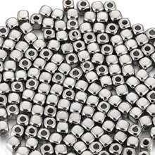 200-500 hạt vuông CCB 3-4mm màu vàng hồng dùng làm phụ kiện trang sức, vòng tay, dây chuyền tự làm. - Nhiều màu - Xem 20