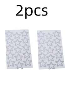 2 piezas de Lentejuelas en forma de estrella y gemas faciales, adecuadas para decoración de maquillaje, aplicables para uso diario y actuaciones, aptas para todos, look de concierto, gemas faciales - Multicolor - Ver 12