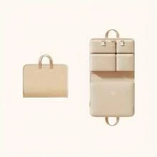 六合一旅行收纳包，适用于随身行李和托运行李 - 高品质可折叠行李打包袋，带有6个独立隔层，耐用尼龙拉链袋，可用于存放衣物和床罩 - 查看 10