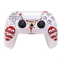 ForPS5 Controller Silicone Cover Soft Skin Case With Laser Engraving 2 Thumb Grips Anti-Slip Shockproof Dustproof Covers - View 8