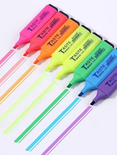 Bộ 6 bút, 6 màu, bút dạ quang, bút đánh dấu nhiều màu, màu đánh dấu khóa, màu pastel, dùng để vẽ và tô màu, ghi chú, bút đánh dấu kiểu Nhật, văn phòng phẩm, bút ghi nhớ trong suốt, đầu bút vát rộng, bút dạ quang màu, tông màu pastel để đánh dấu, gạch chân, ghi chú, bút đánh dấu kiểu Nhật, văn phòng phẩm bút ghi nhớ dạ quang.