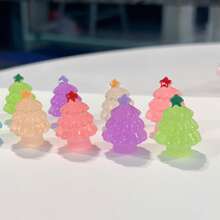 Mini Christmas Tree, Suitable For DIY Jewelry Making, Keychain, Phone Case, Crafts, Desktop Decor, Mini Model, Holiday Gift - Random - View 5