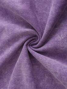 230g Washed T-Shirt, Disney Zootopia Nick Judy Print, High-Quality Batik Cotton Retro Fashion Brand T-Shirt, Suitable For Everyday Wear T-Shirts, Outdoor Holiday Sports, Cartoons, Gifts For Friends. - 紫色 - 查看 3