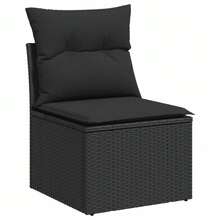 vidaXL Outdoor Table & Chair Sets - Black - View 3