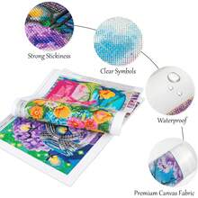 1Pc Sunny Island Flower Sea View 5D Diamond Painting Kit, Full Drill Diamond Embroidery, DIY Cross Stitch Mosaic Art, For Beginners, Home Wall Decoration & Holiday Gift 30x40cm/11.81x15.75inch - 查看 8