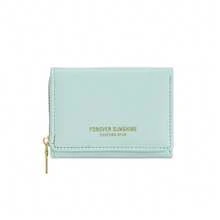 Ví đựng thẻ gấp ba kiểu tối giản bằng nhung, ví đựng tiền xu ngắn dễ thương dành cho học sinh, kiểu dáng Ins dành cho nữ. - Nhiều màu - Xem 14