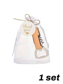 1/10pcs Multi-Function Bottle Opener Set, Includes Bottle Opener, Gauze Bag, Hemp Rope And Card, With Keychain, Easy To Open Manually, Convenient To Carry. Customizable Laser Engraved Personalized Bottle Opener, Suitable For Parties, Wine, Beer, Soda And Other Occasions. Practical Gift For Birthdays, Anniversaries, Weddings, Housewarmings And Other Occasions. - Multicolor - View 13