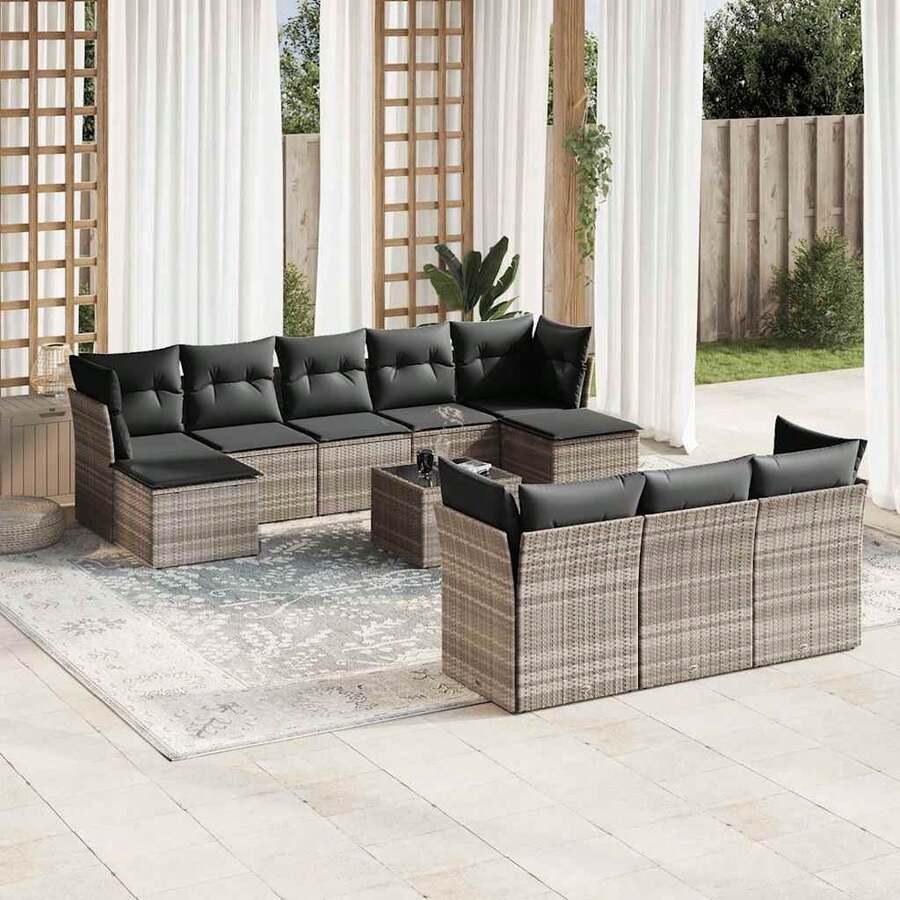 vidaXL Outdoor Table & Chair Sets - Grey - View 1