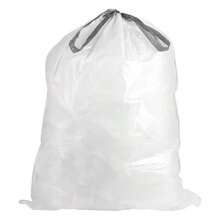 Custom Fit Trash Bags, Compatible With Simplehuman Code N 50 Count White Drawstring Garbage Liners 12 - 13 Gallon/ 45 - 50 Liters, 22.5 Inchx 31.5 Inch - 1 件裝(50 件裝)+ 代碼 N - 查看 4