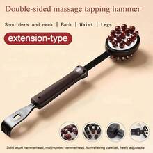 Double-Sided Massage Hammer, Body Percussion Hammer, Telescopic Back Massager, Massage And Percussion Hammer, Elderly Massage Hammer, Percussion Hammer - View 8