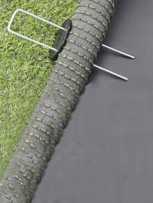 Cọc làm vườn mạ kẽm chịu lực cao 4 inch, độ dày 12 gauge - Gói 20/50/100 chiếc - Ghim kim loại dùng cho hàng rào, ống tưới, bãi cỏ và vải che phủ cảnh quan - Kẹp cọc làm vườn chống gỉ - Nhiều màu - Xem 6