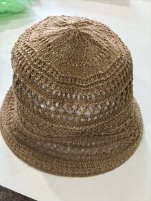 1pc New Breathable Hollow Out Bucket Hat, Multifunctional Casual Cap, Suitable For Outdoor Activities, Parties, Foldable Bucket Hat - Multicolor - View 13