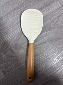 Vertical Wooden Handle Non-Stick Rice Spoon, Kitchen Cooking Tool - View 7