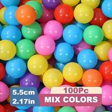 20pcs Candy-Colored Ocean Balls, Suitable For Ball Pit Toys, Soft Plastic Ball Spheres, Thickened Colorful Bubble Ocean Ball Pool - Multicolor - View 8