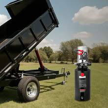 8 Quart Hydraulic Power Unit, Double Acting Dump Trailer Pump, 3200 PSI Max Relief Pressure & 0.91 GPM Flow Rate, DC 12V Hydraulic Pump With Metal Reservoir For Dump Trailer Car Lifting - 8 Quart - 查看 9