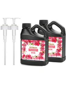 Nhựa UV 100g/200g/500g/1000g - Nhựa epoxy khô nhanh, thích hợp làm đồ trang sức, nhựa trong suốt không bị ố vàng, có vòi bơm - Thích hợp cho người mới bắt đầu tự làm đồ trang sức và phụ kiện. - Nhiều màu 2 - Xem 15